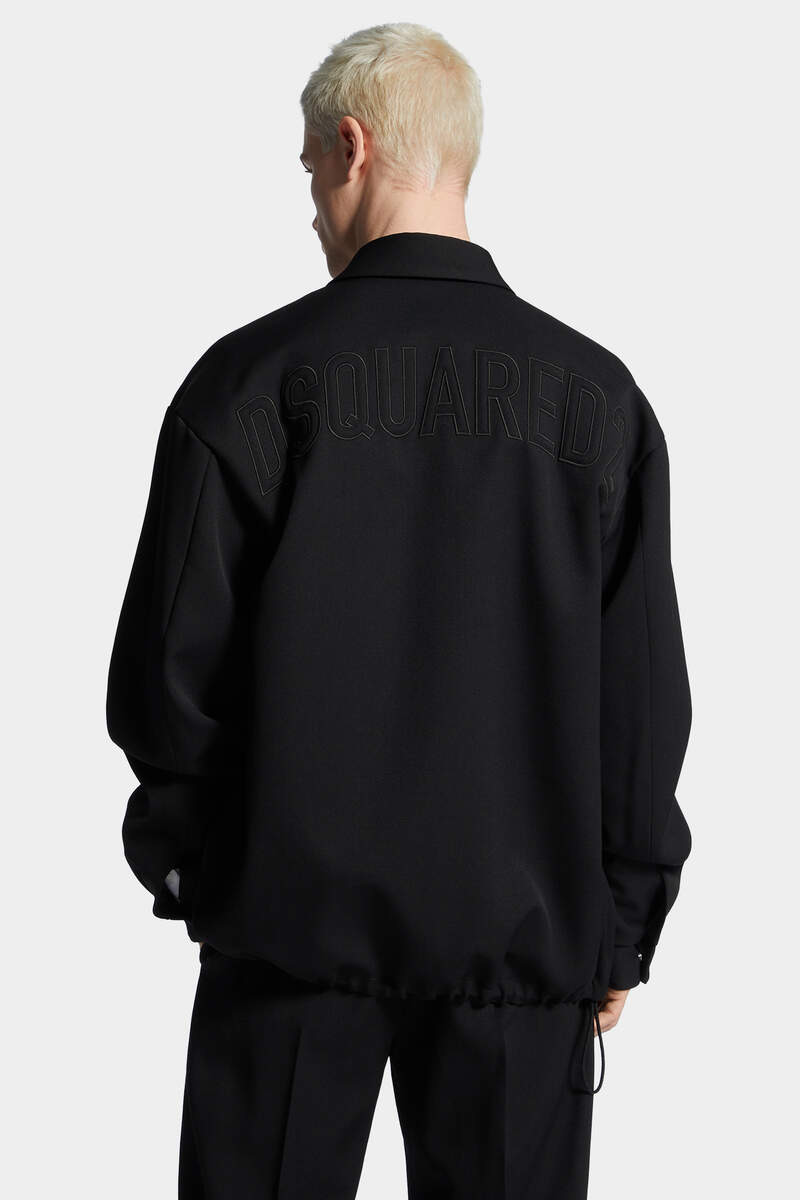 DSQUARED2 WOOL COACH JACKET - 4