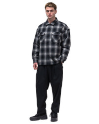 NEIGHBORHOOD CPO Shirt LS Black | REVERSIBLE