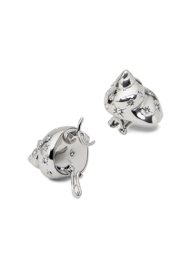 VERSACE crystal-embellished earrings outlook