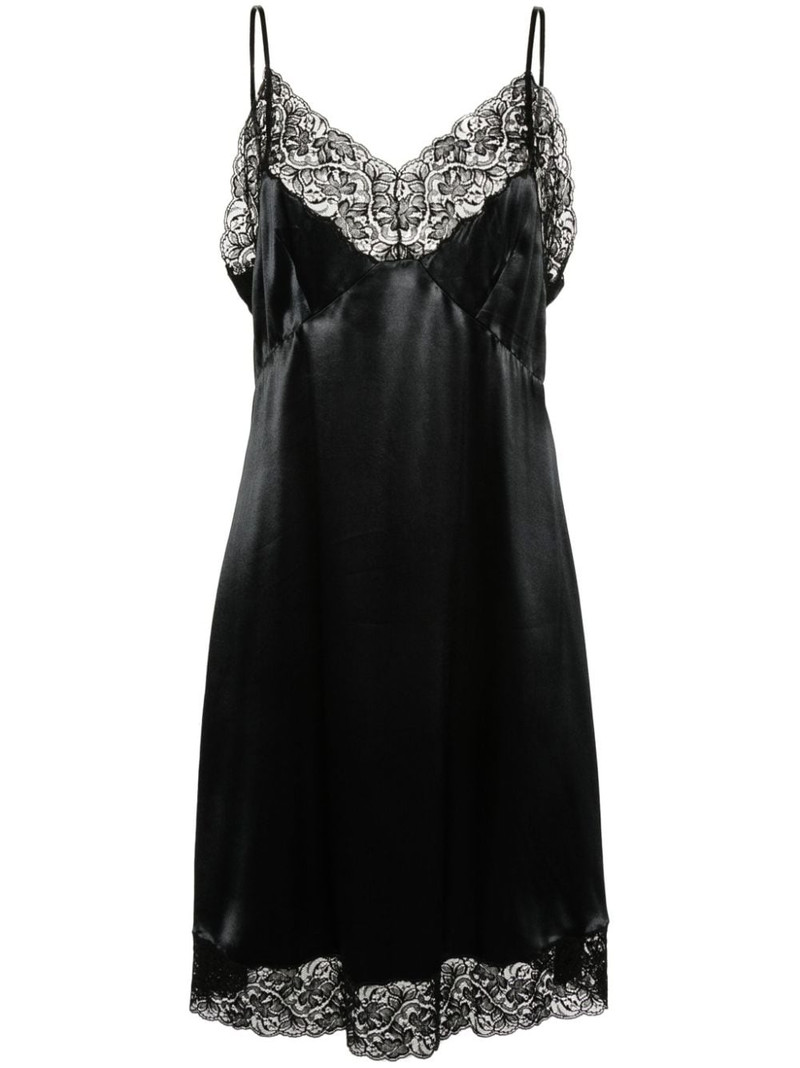 lace-embellished midi dress 1
