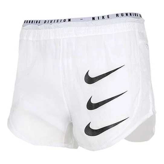 (WMNS) Nike As Nk Run Dvn Tmpo Luxe 2in1 Sports Shorts White DA1281-100 - 1
