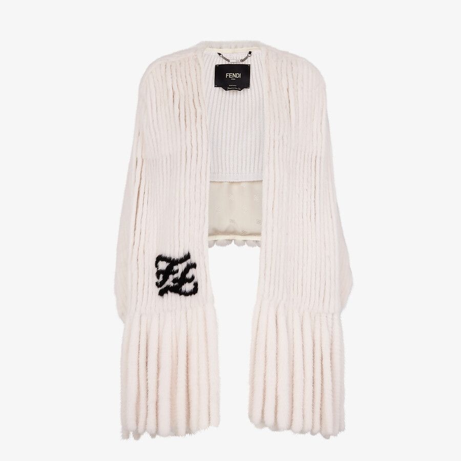 White mink cape - 1
