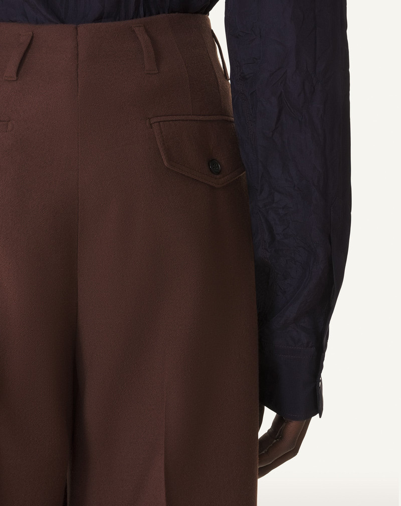 WIDE-LEG FLANNEL PANTS 5