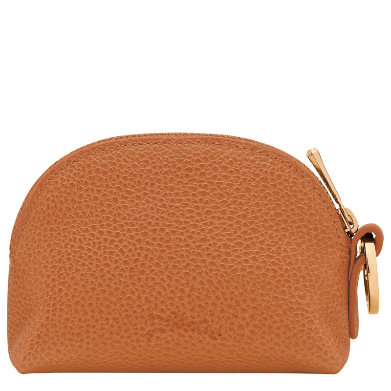 Longchamp Le Foulonné Coin purse Amber - Leather outlook