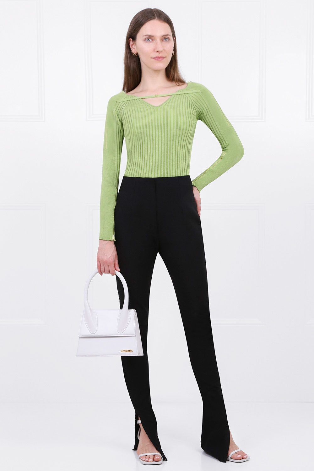 LA MAILLE ORO KNIT TOP | APPLE GREEN - 2