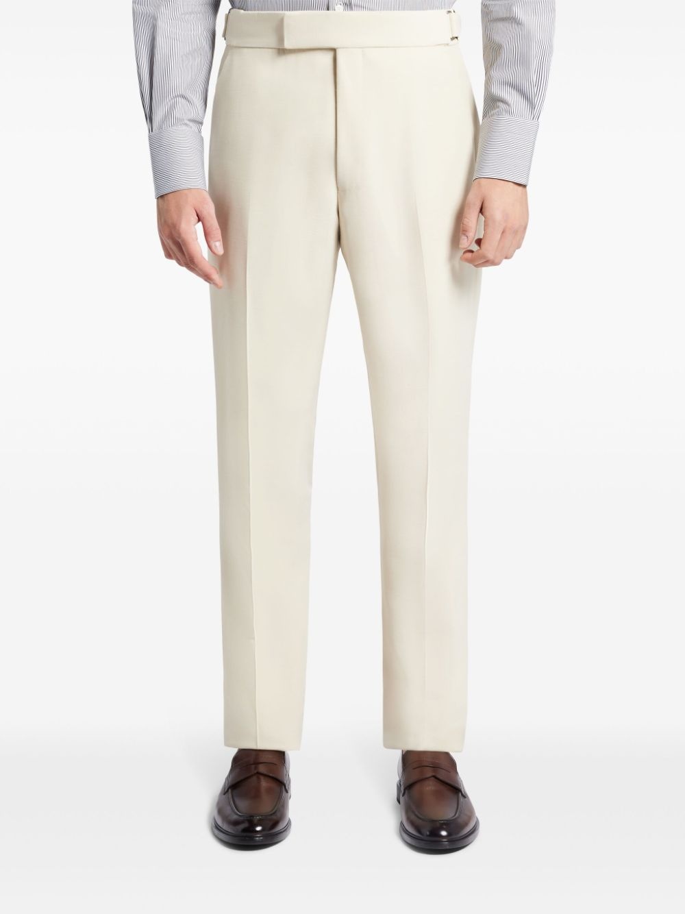 straight-leg tailored trousers - 3