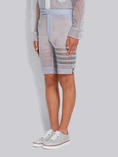 Thom Browne Dark Grey Soft Tulle Classic Backstrap Short outlook