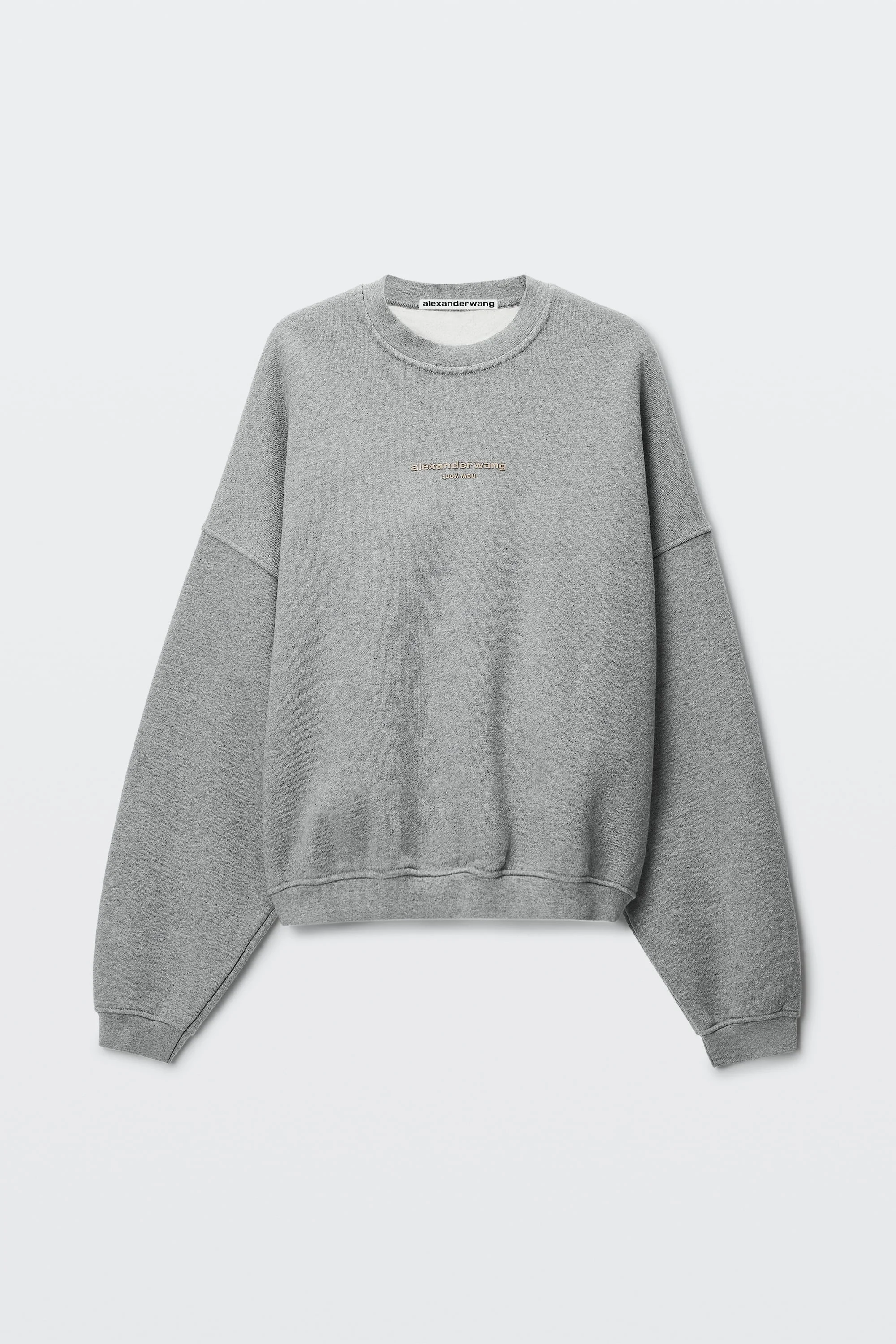 LOGO PRINT OVERSIZED CREWNECK - 1