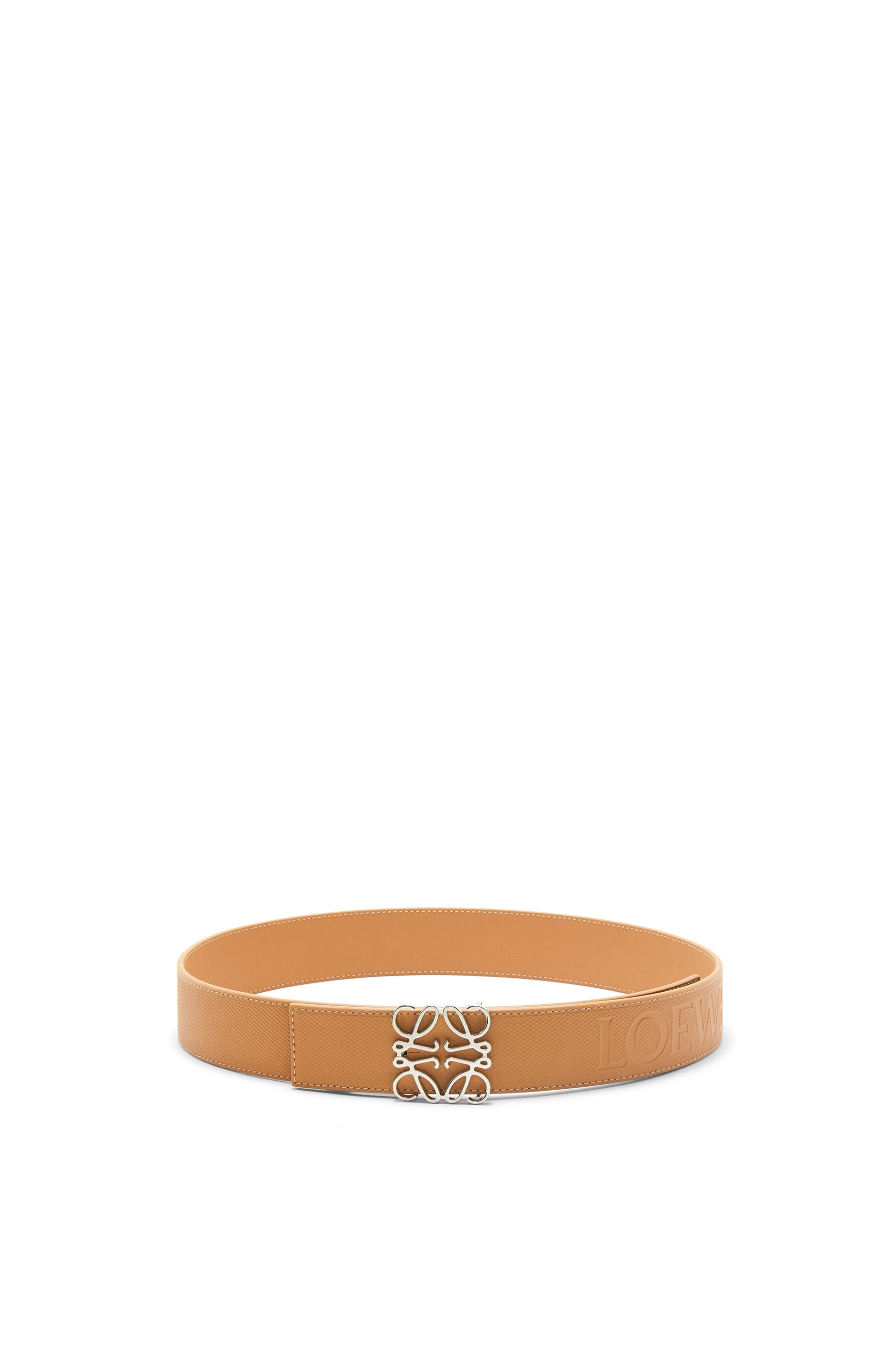 Reversible Anagram belt in diamond calfskin - 1