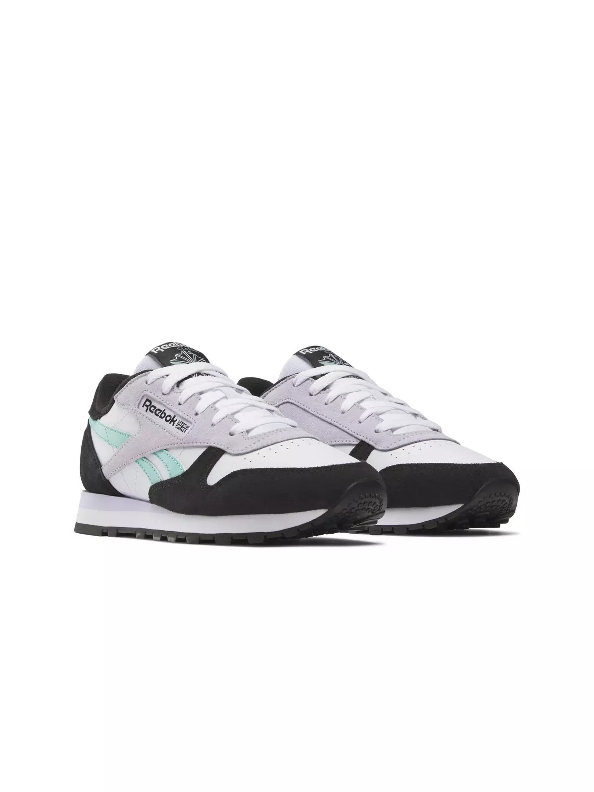 Classic Leather "Grey/Mint/Black/White" Women's Shoe - 2