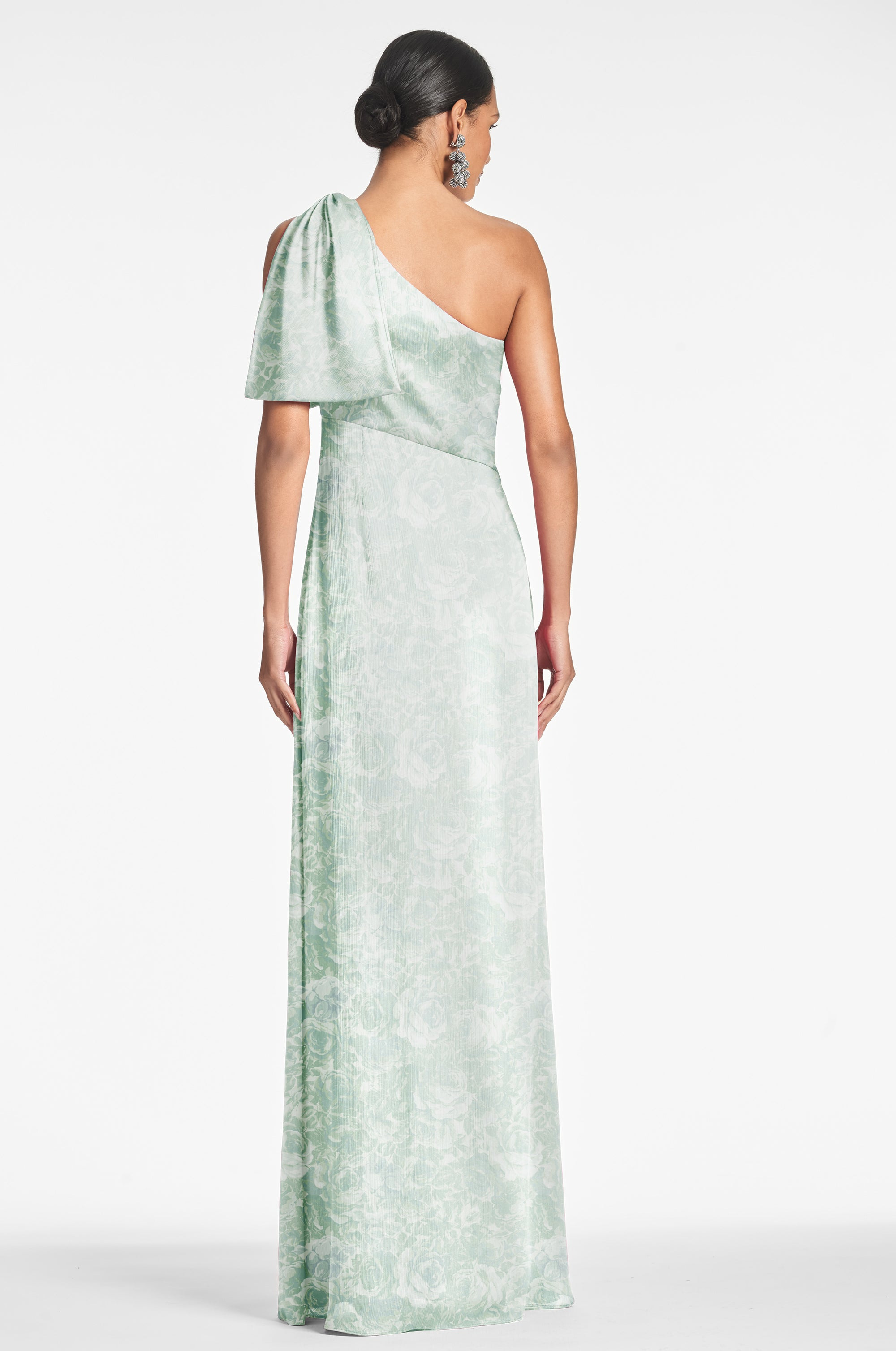 Chelsea Gown - Sage Painted Floral - 2