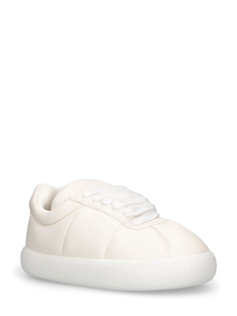 Chunky soft leather low top sneakers - 2