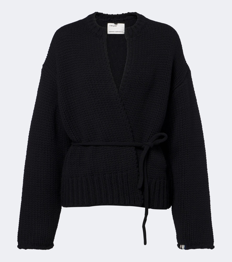 N°384 Ginza cashmere wrap cardigan 1