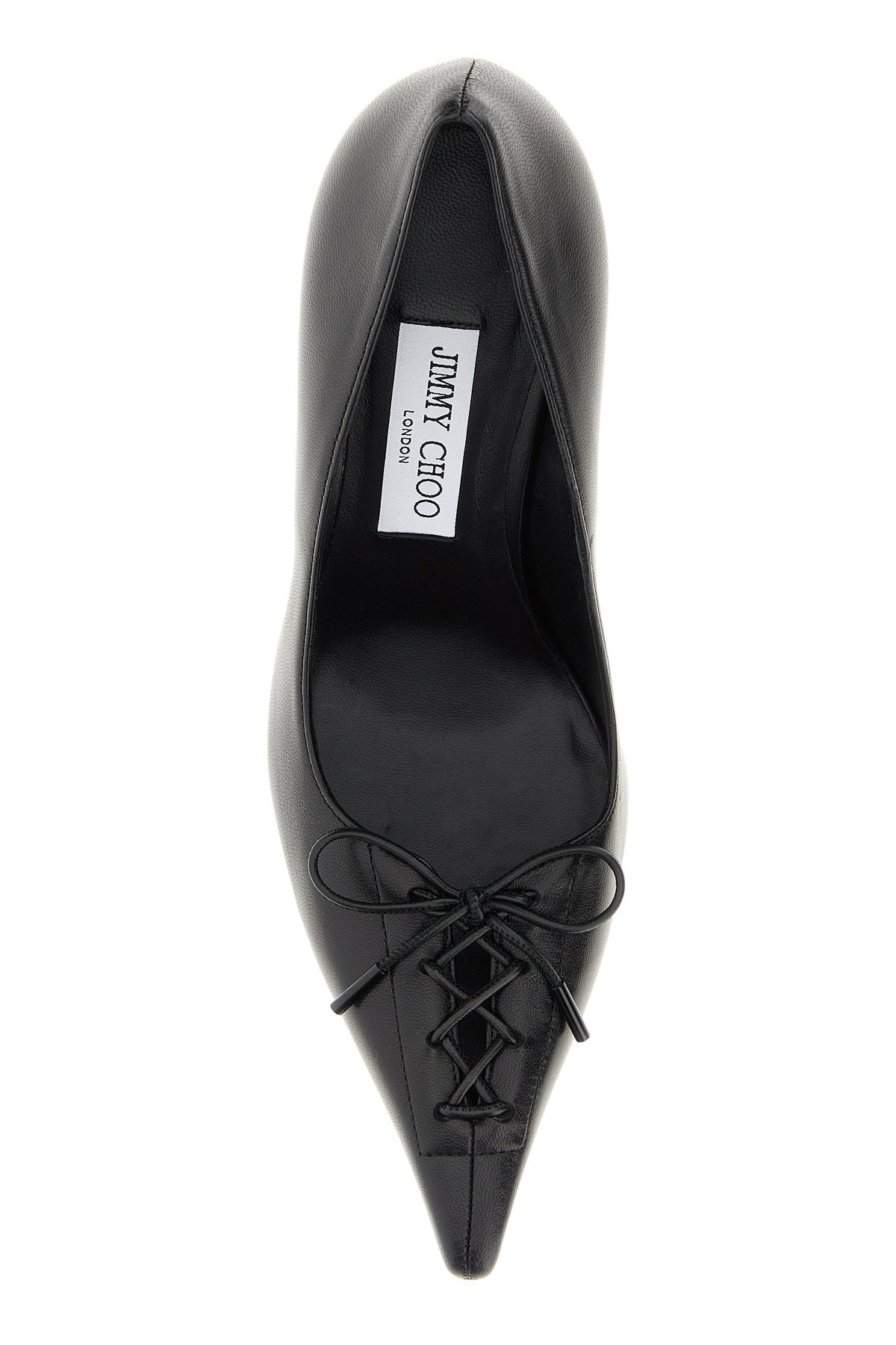 Black nappa leather Scarlett 95 pumps - 4