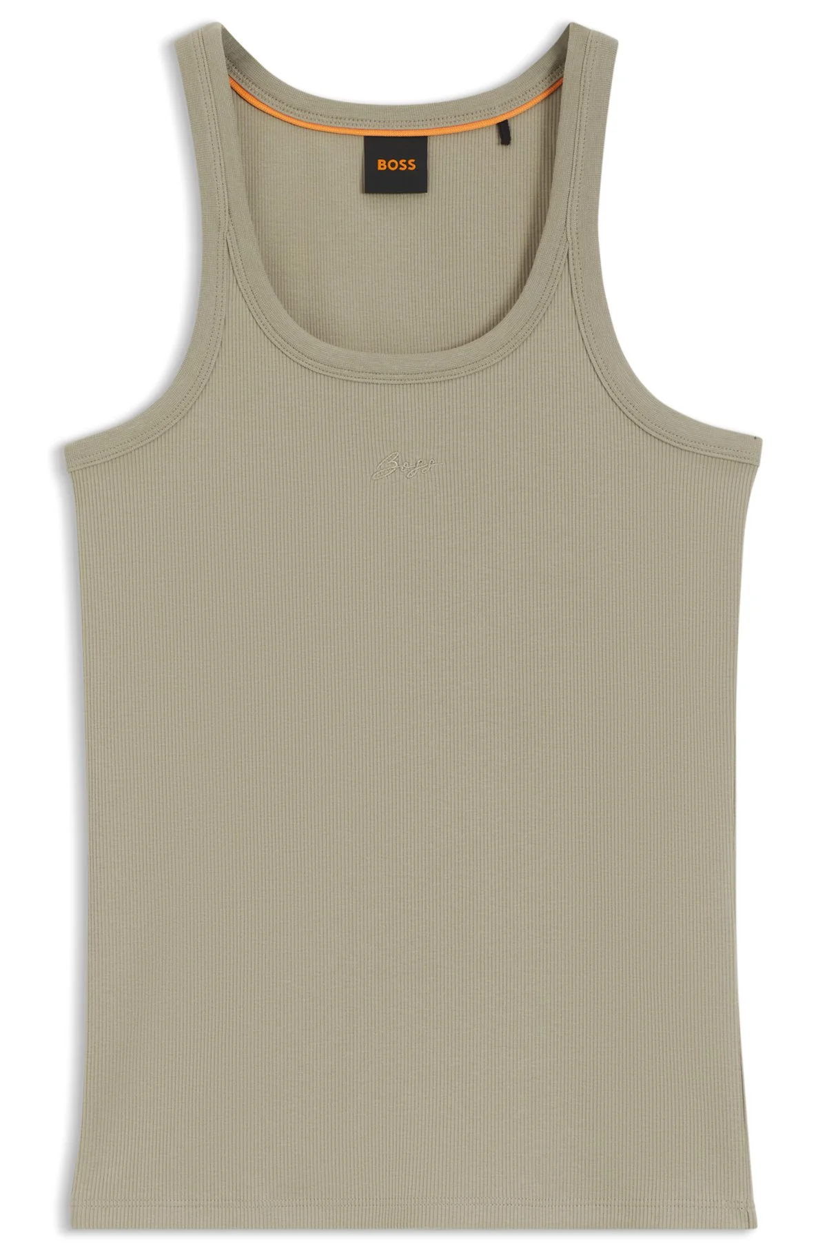 RACER-BACK TANK TOP IN STRETCH COTTON - 1