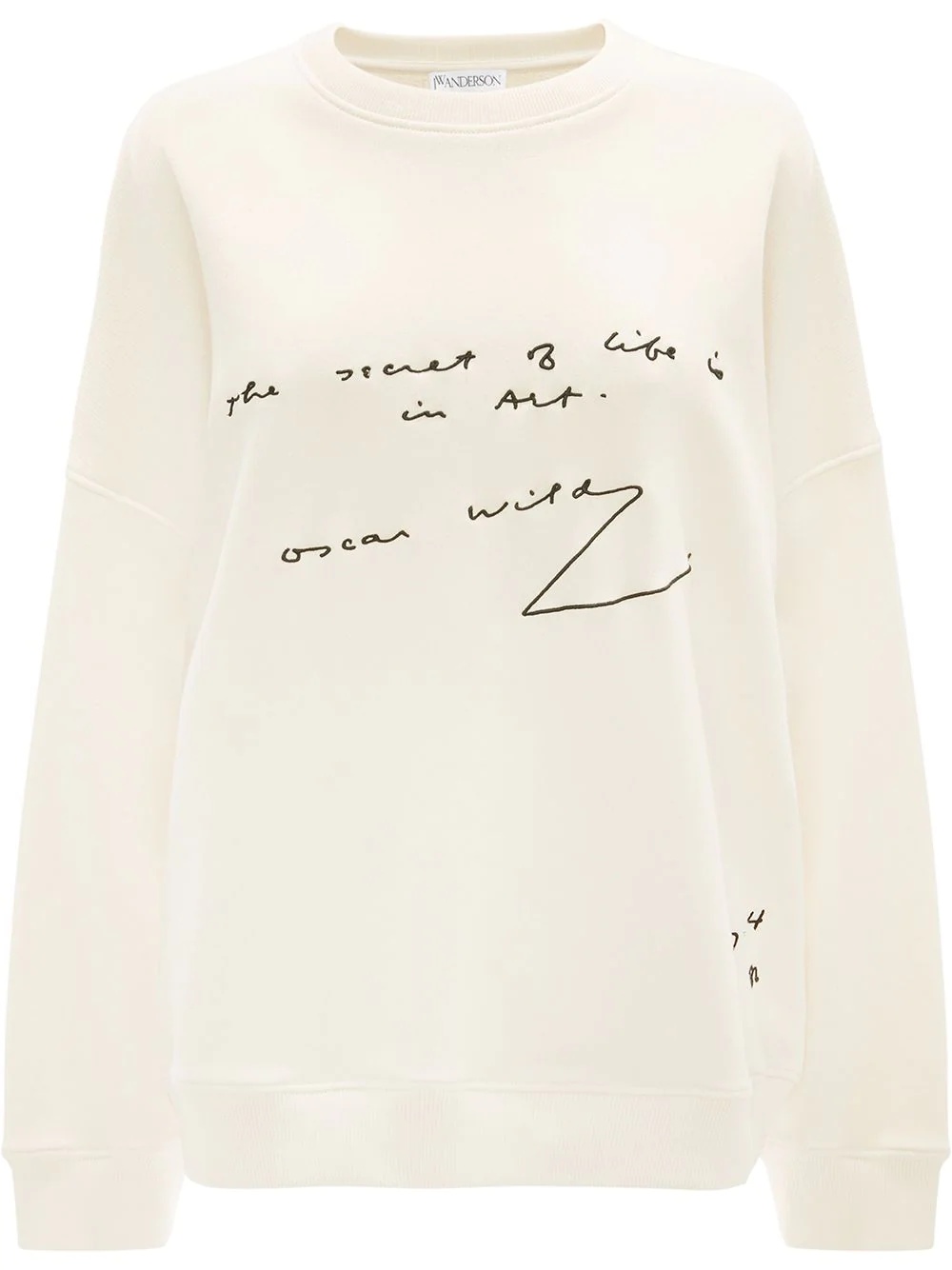 Oscar Wilde quote print sweatshirt - 1