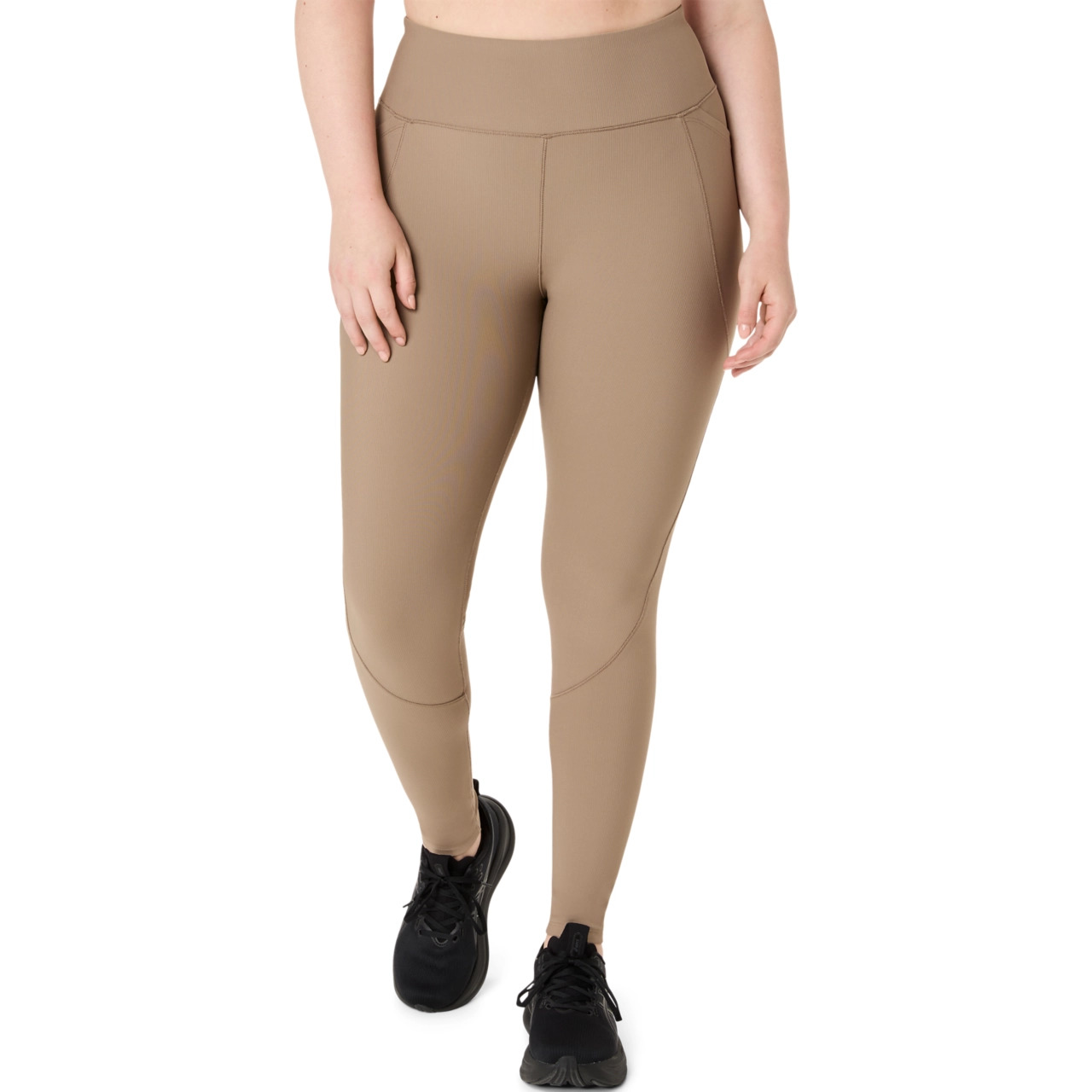 WOMEN'S RIB HIGH WAIST  7/8 TIGHT - 1