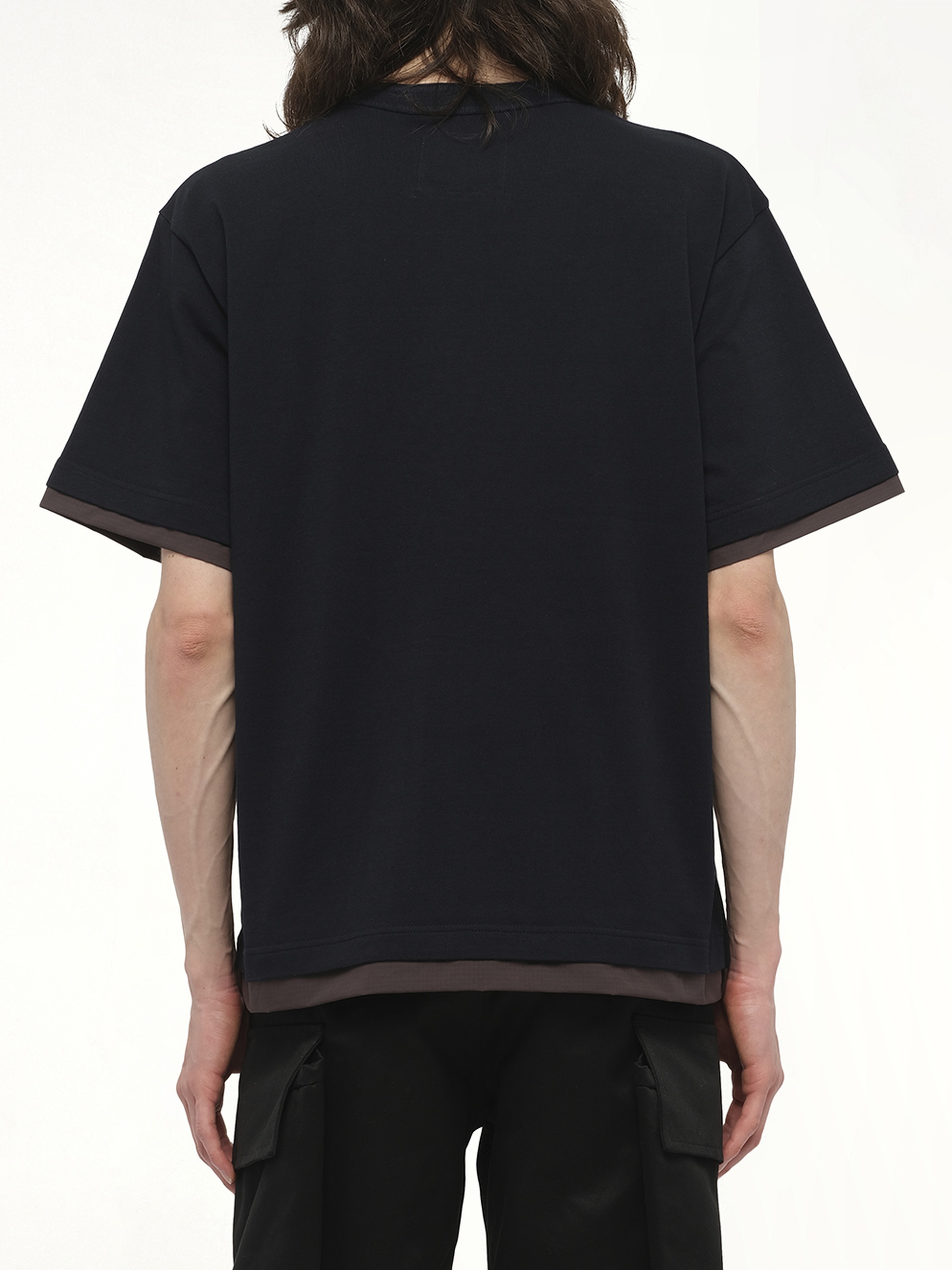 Cotton Jersey T-Shirt in Navy - 6