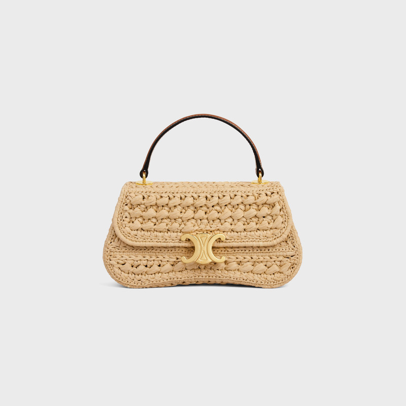 TEEN CELINE LOLA IN RAFFIA EFFECT TEXTILE 1
