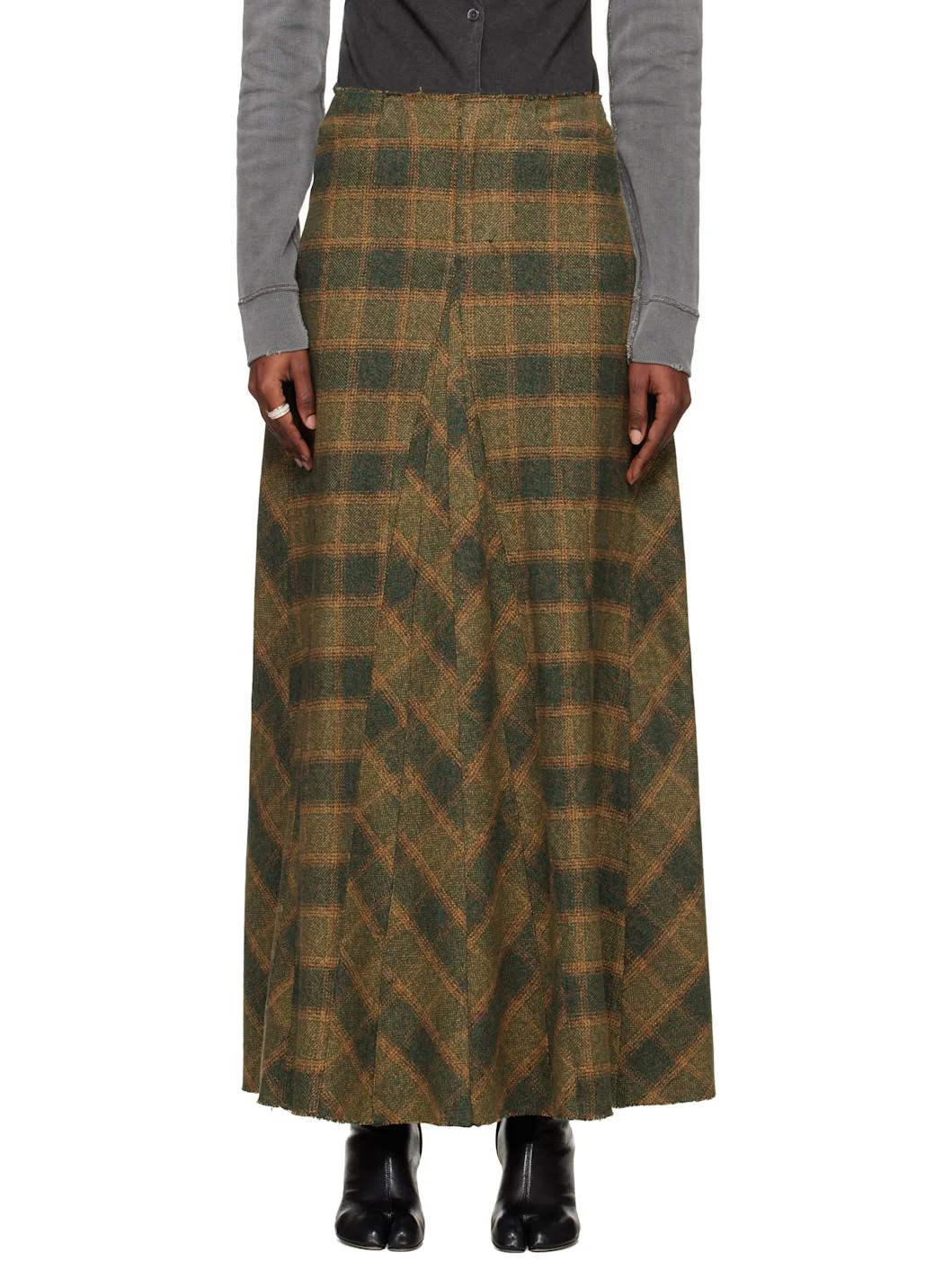 Green Rebel Midi Skirt - 1