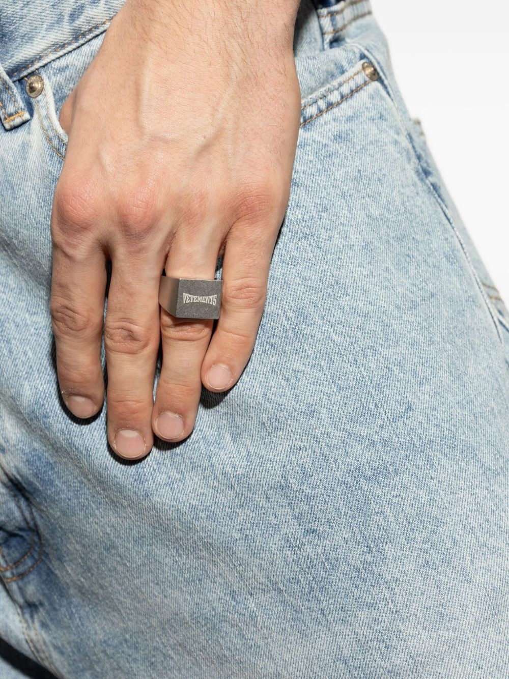 rectangular signet ring - 2