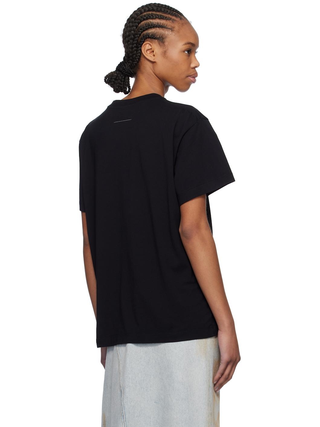 Black Varsity Print T-shirt - 3