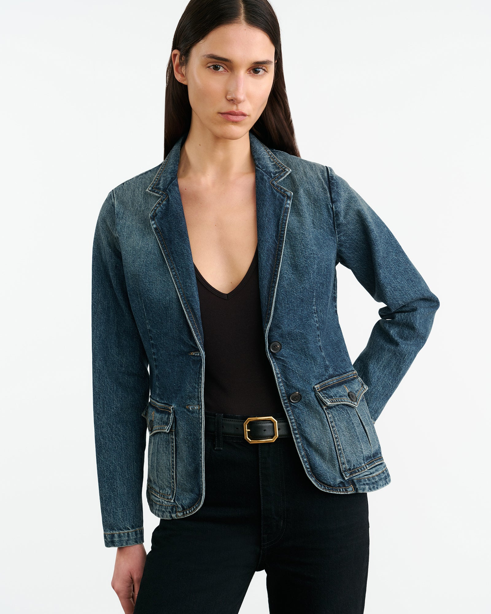 ELTON DENIM BLAZER - 2