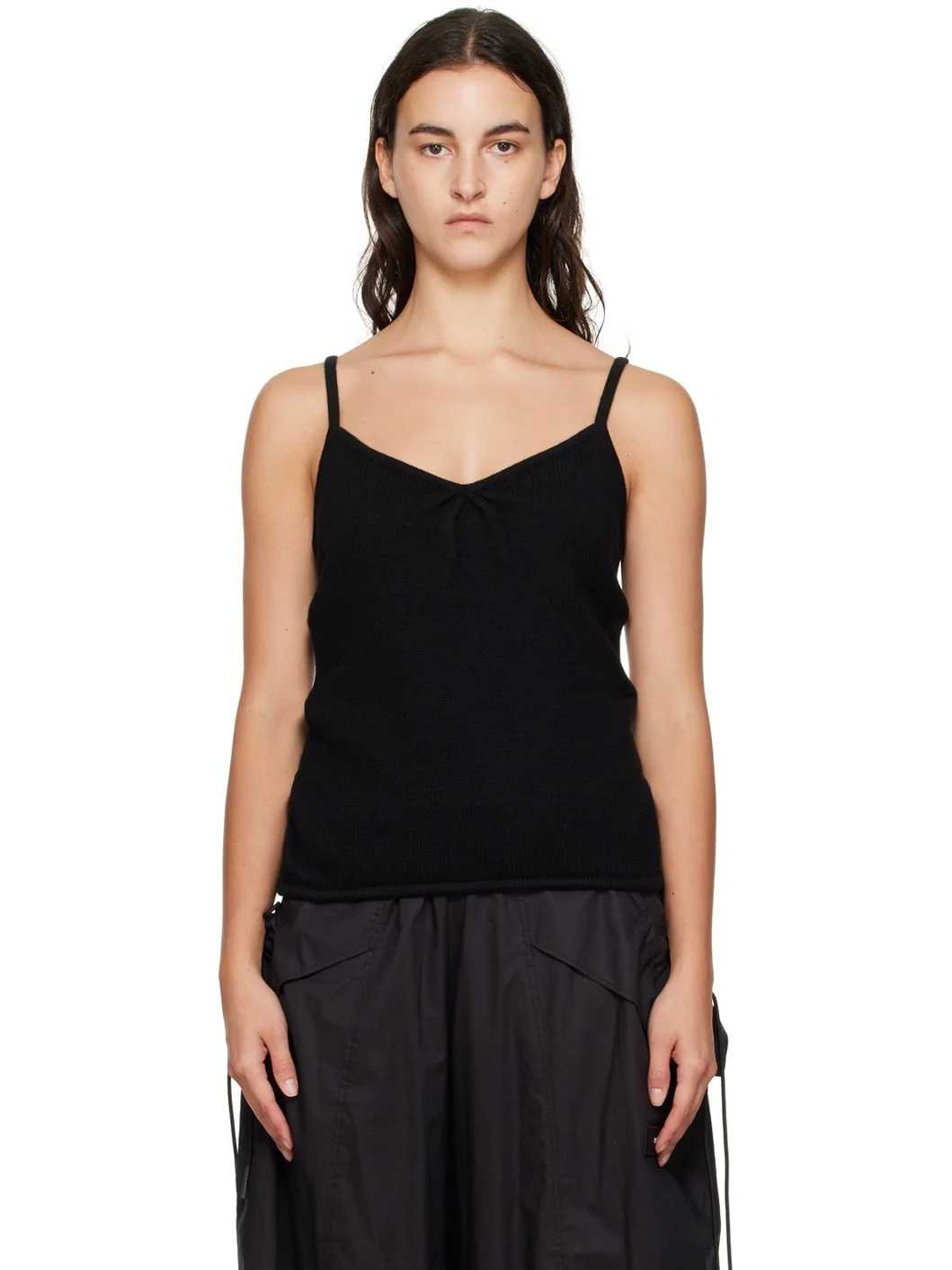 Black V-Neck Camisole - 1