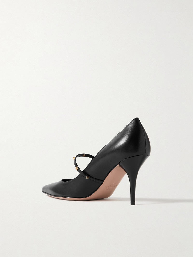 Rockstud Wispy 80 Leather Mary Jane Pumps 3