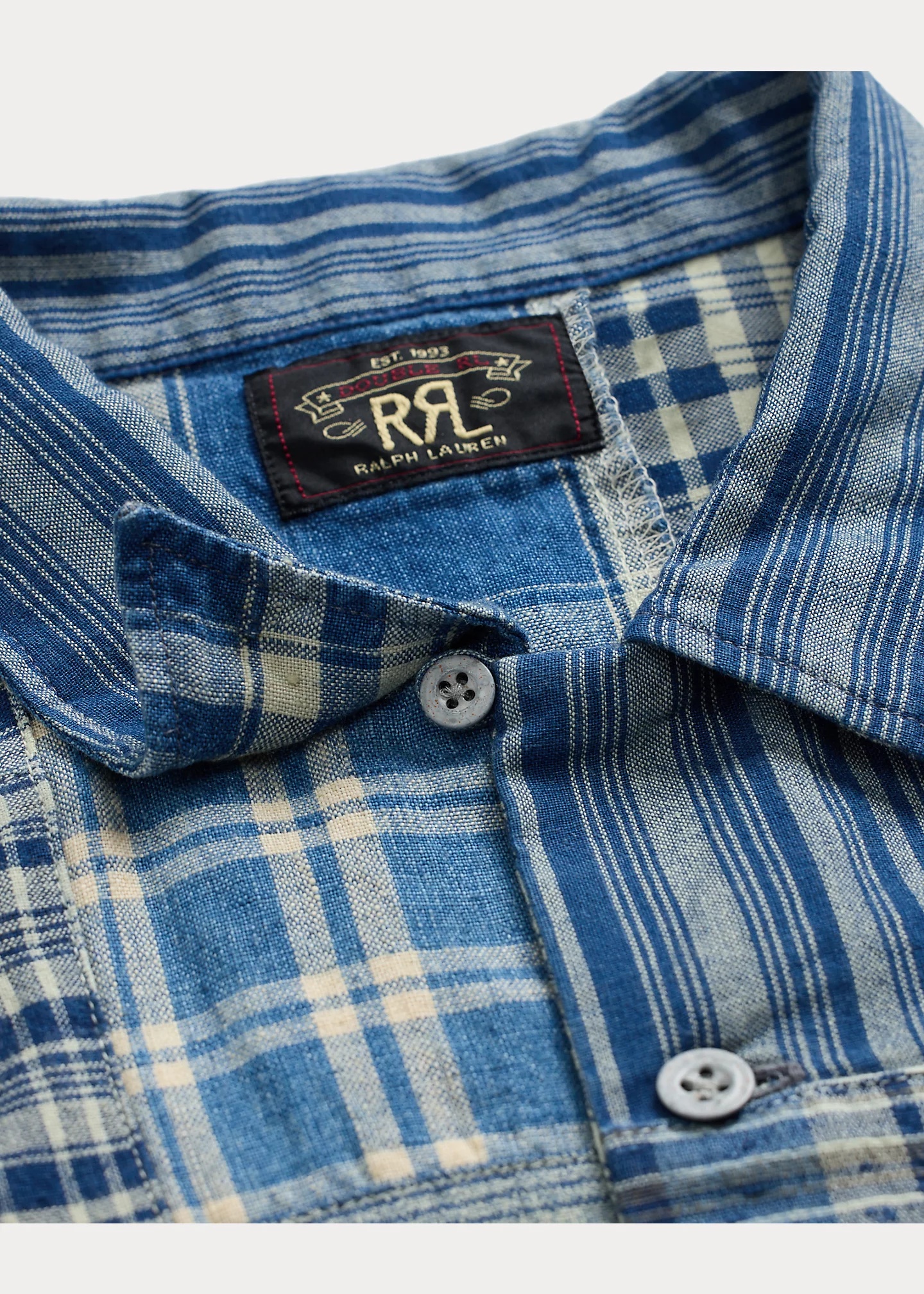 Indigo Patchwork Camp Shirt - 3