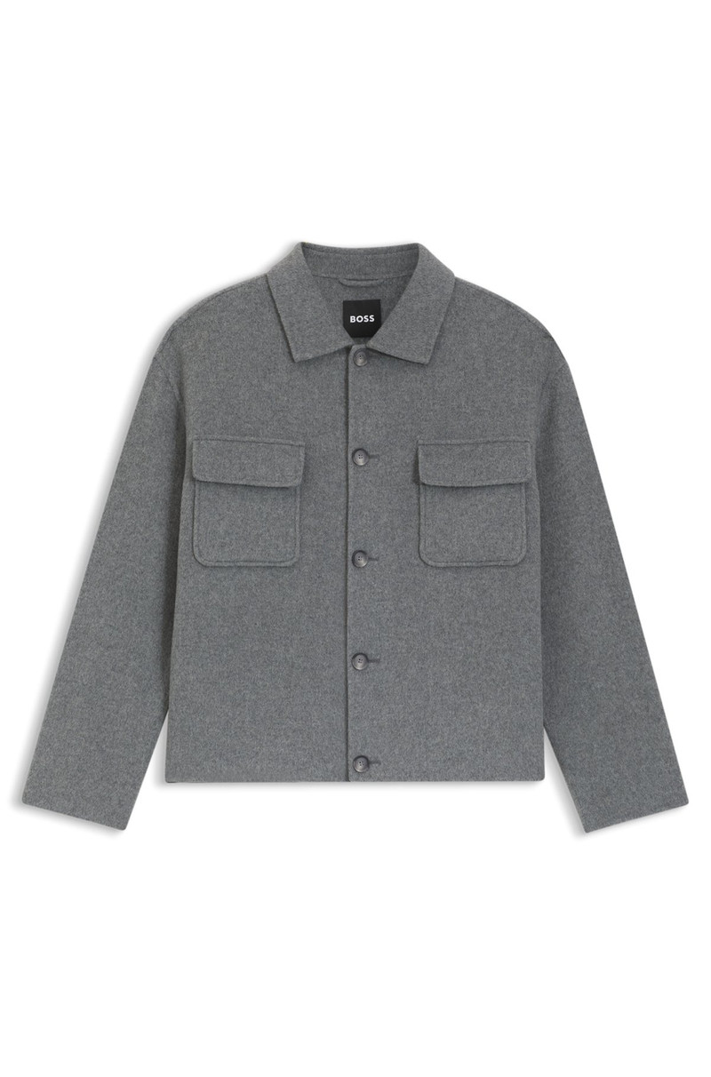 MELANGE RELAXED-FIT JACKET IN A WOOL BLEND 1