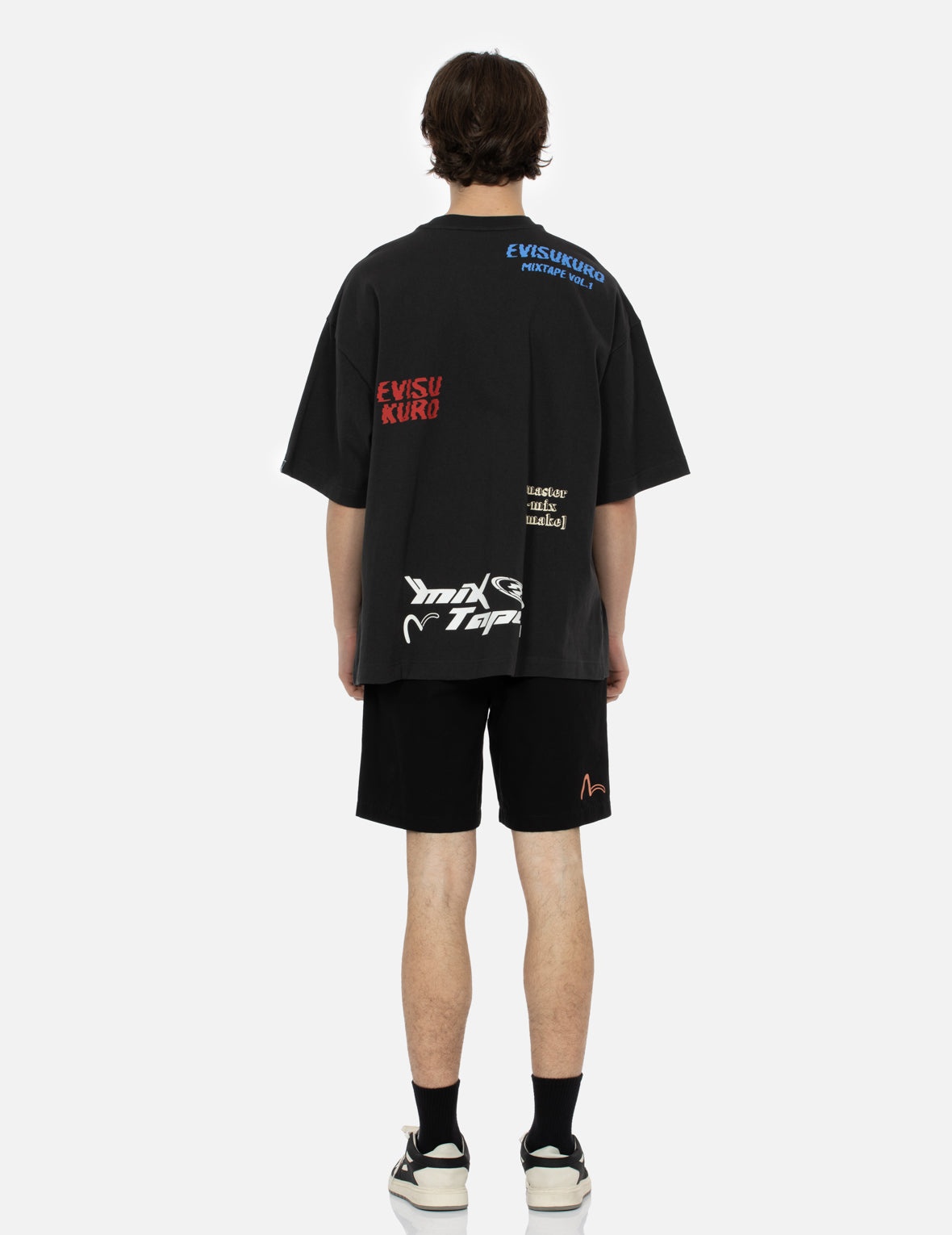 Seagull and Logo Print Relax Fit Panel Shorts - 6