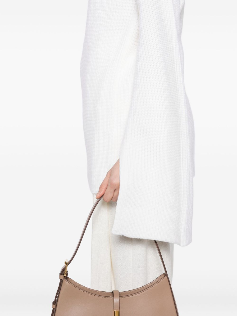 turtleneck split-sleeve jumper - 5