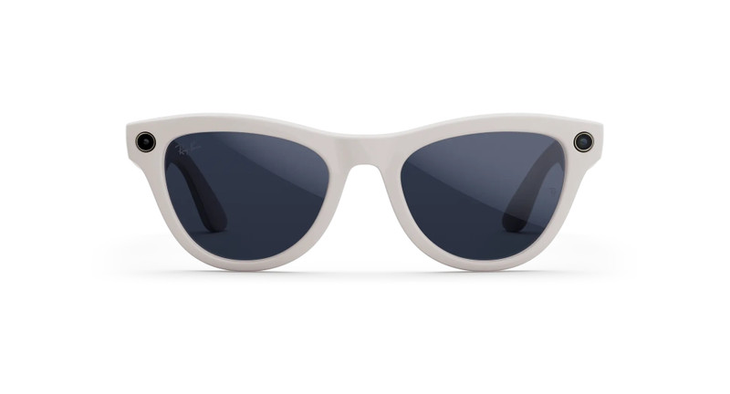 Ray-Ban Meta Skyler (Gen 2) Shiny Chalky Gray Transitions® Sapphire Lenses 1