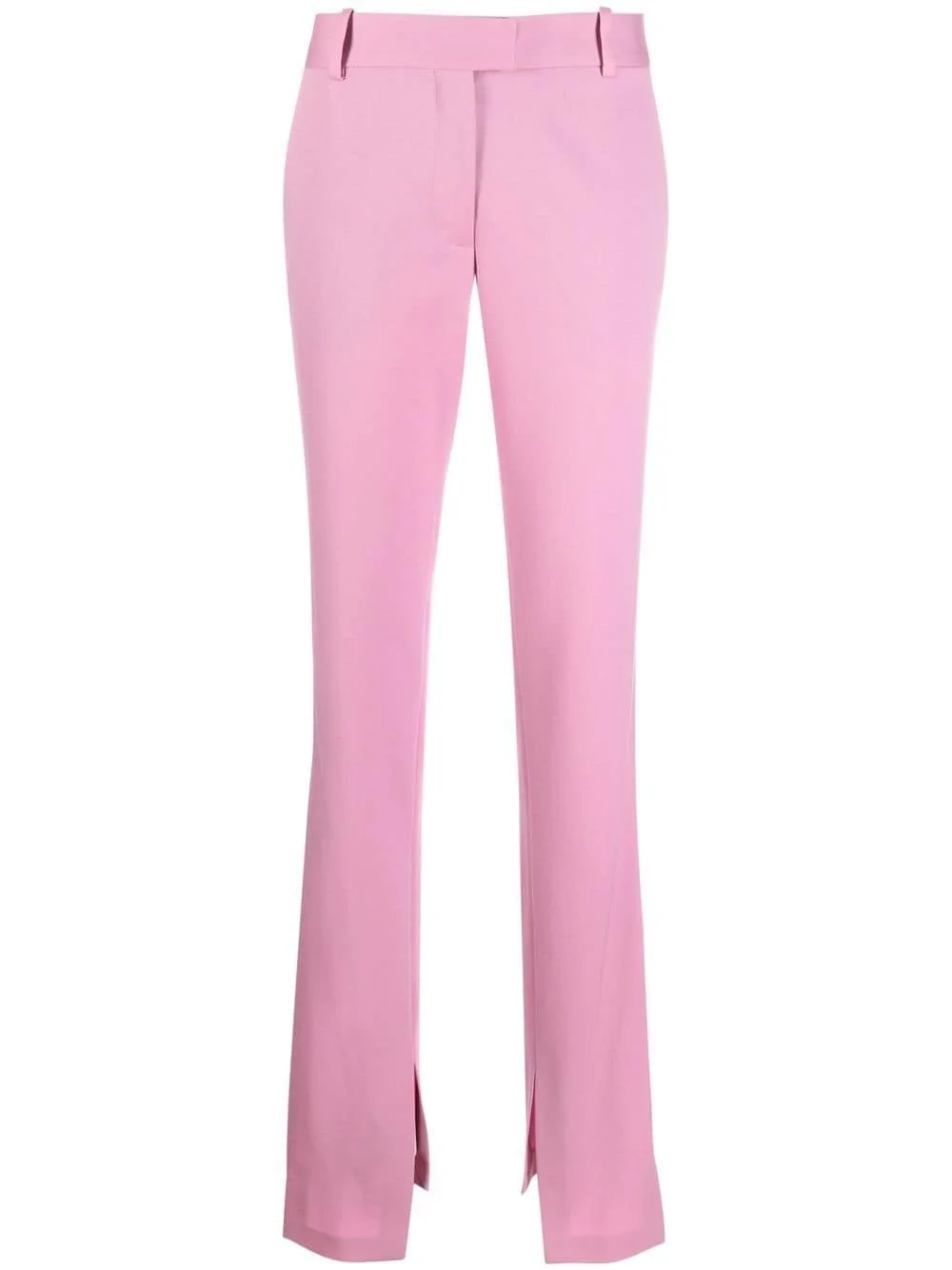 slit-detail tailored trousers - 1