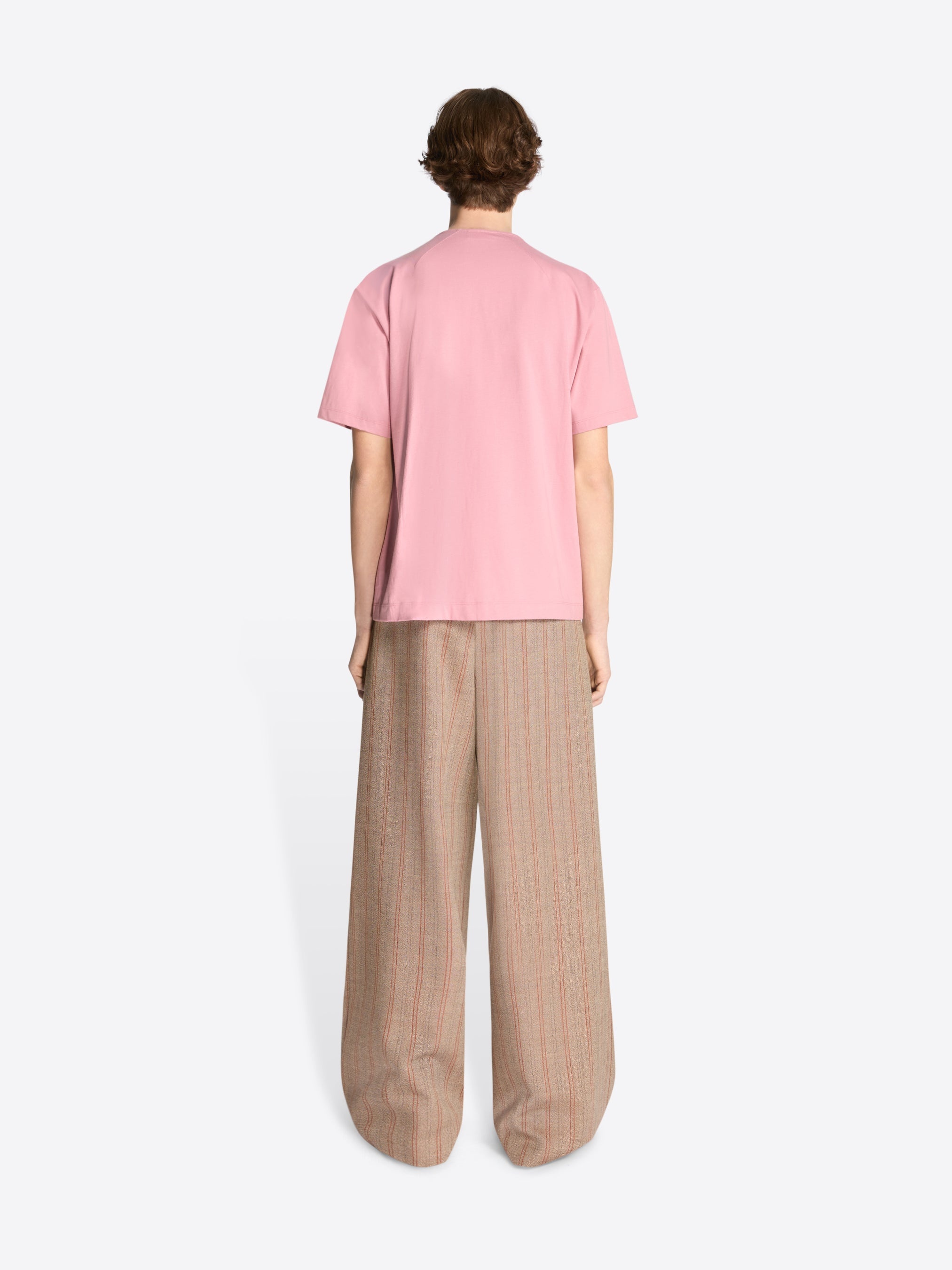 BOW NECK COTTON TEE - 4