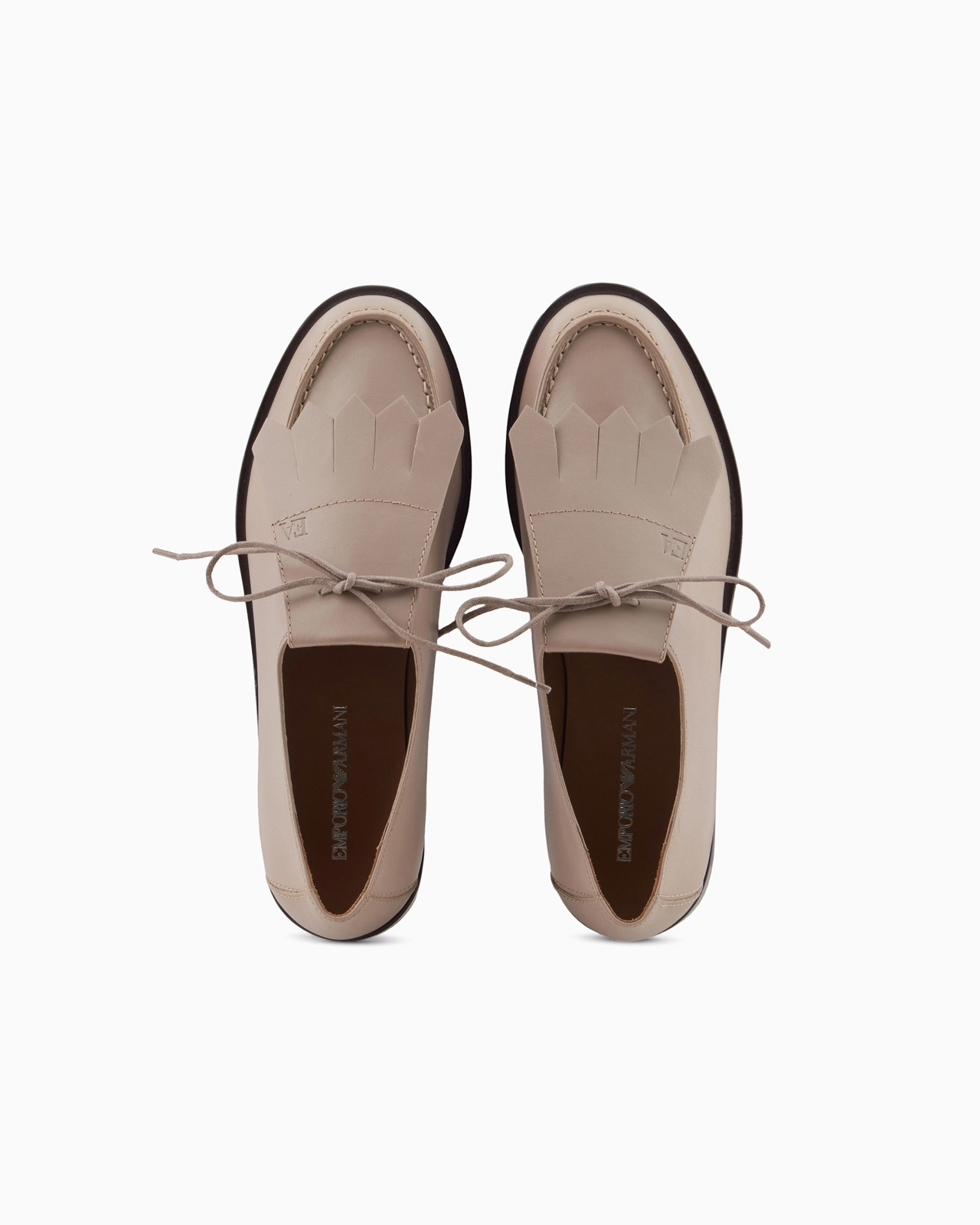LEATHER LACE-UPS WITH FRINGES - 3