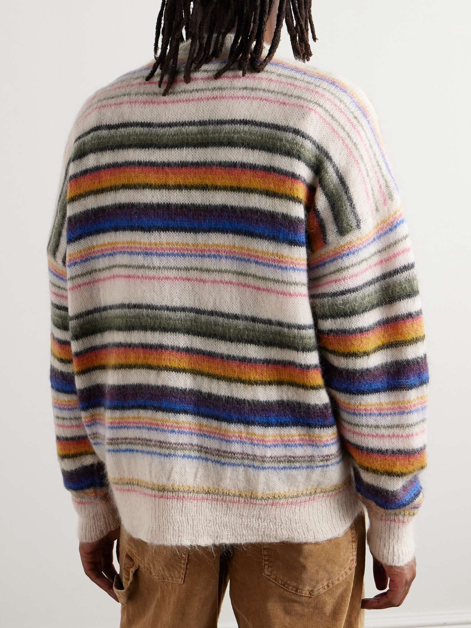 Drusselh Striped Mohair-Blend Sweater - 3