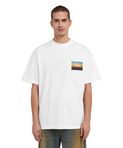 MSGM T-Shirt with applied "sunset"  patch outlook