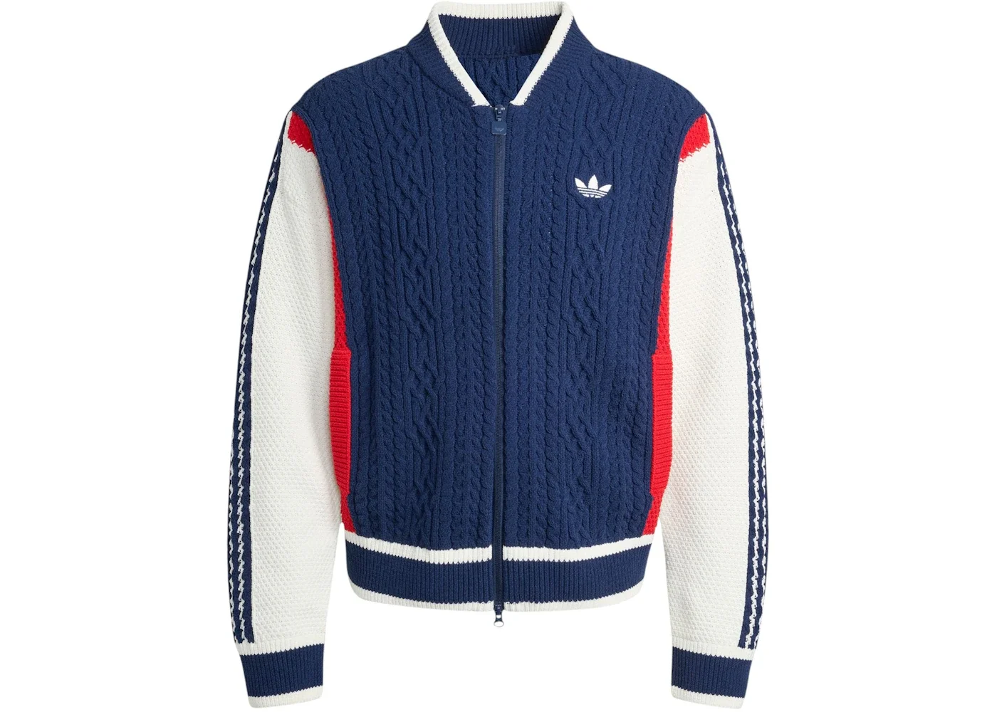 adidas Retro Remix Cardigan Night Indigo Off White Better Scarlet - 1