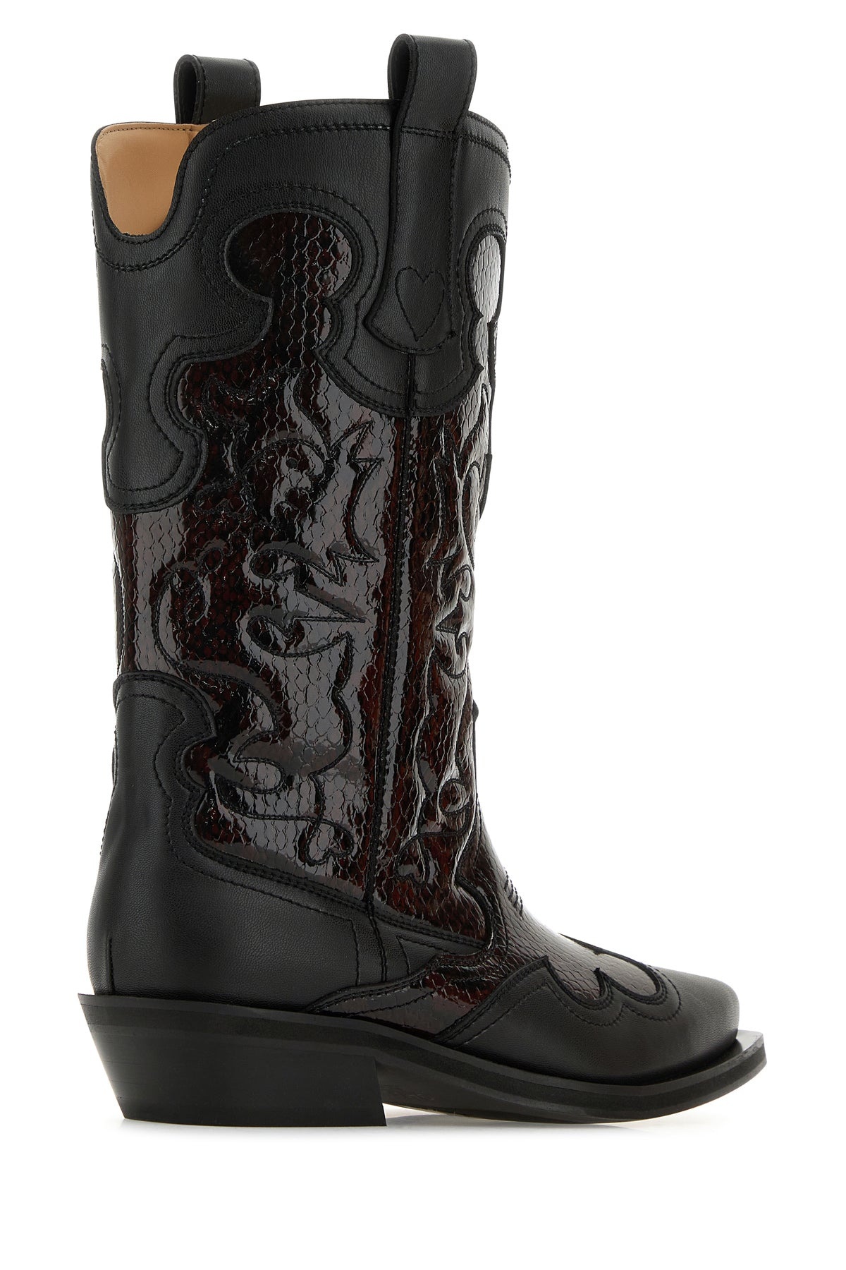 Black leather boots - 3