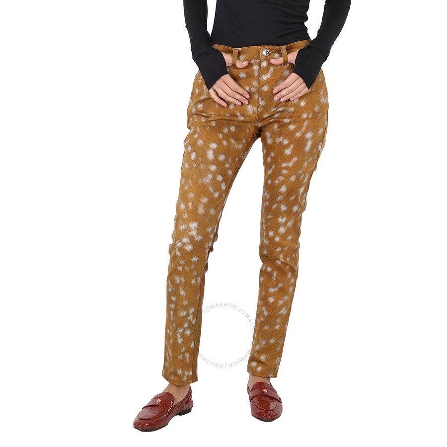 Burberry Ladies Honey Printed Pants - 3