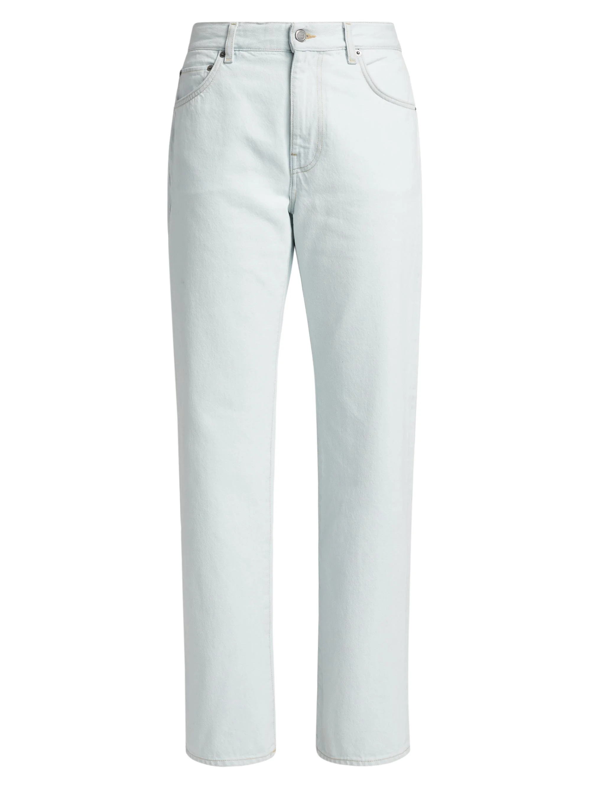 Women's Mid-Rise Straight Jeans - Snow Blue - 1