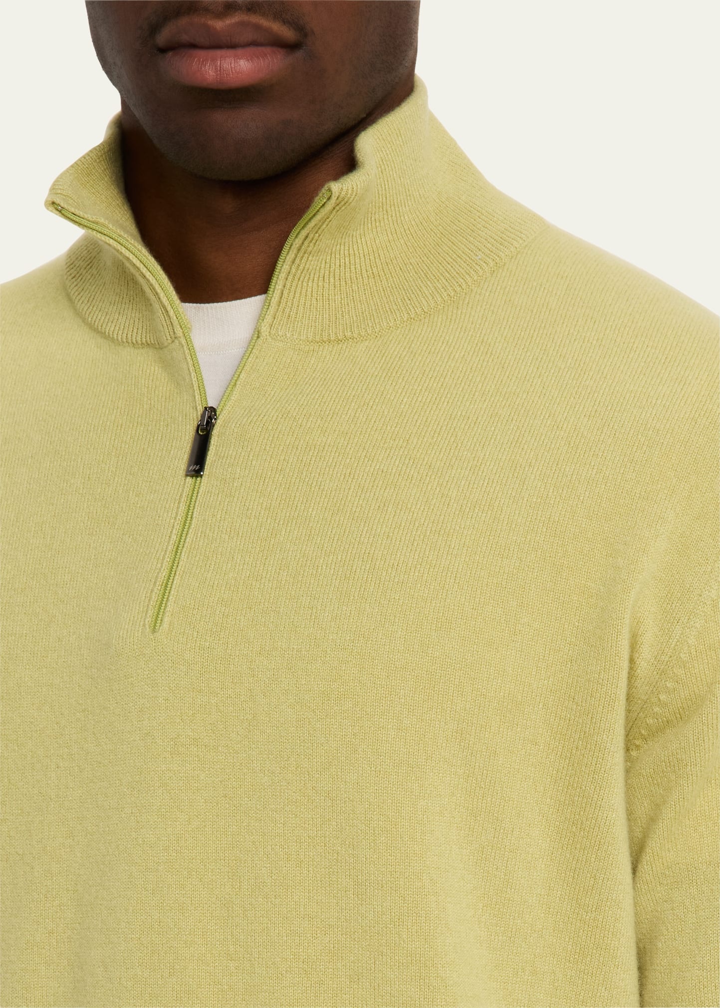 Men's Cashmere Half-Zip Sweater - 5
