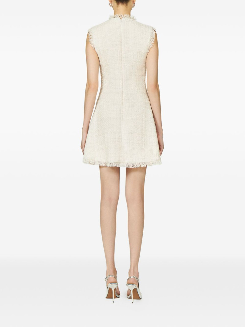 Villie crystal-buttons tweed mini dress 3