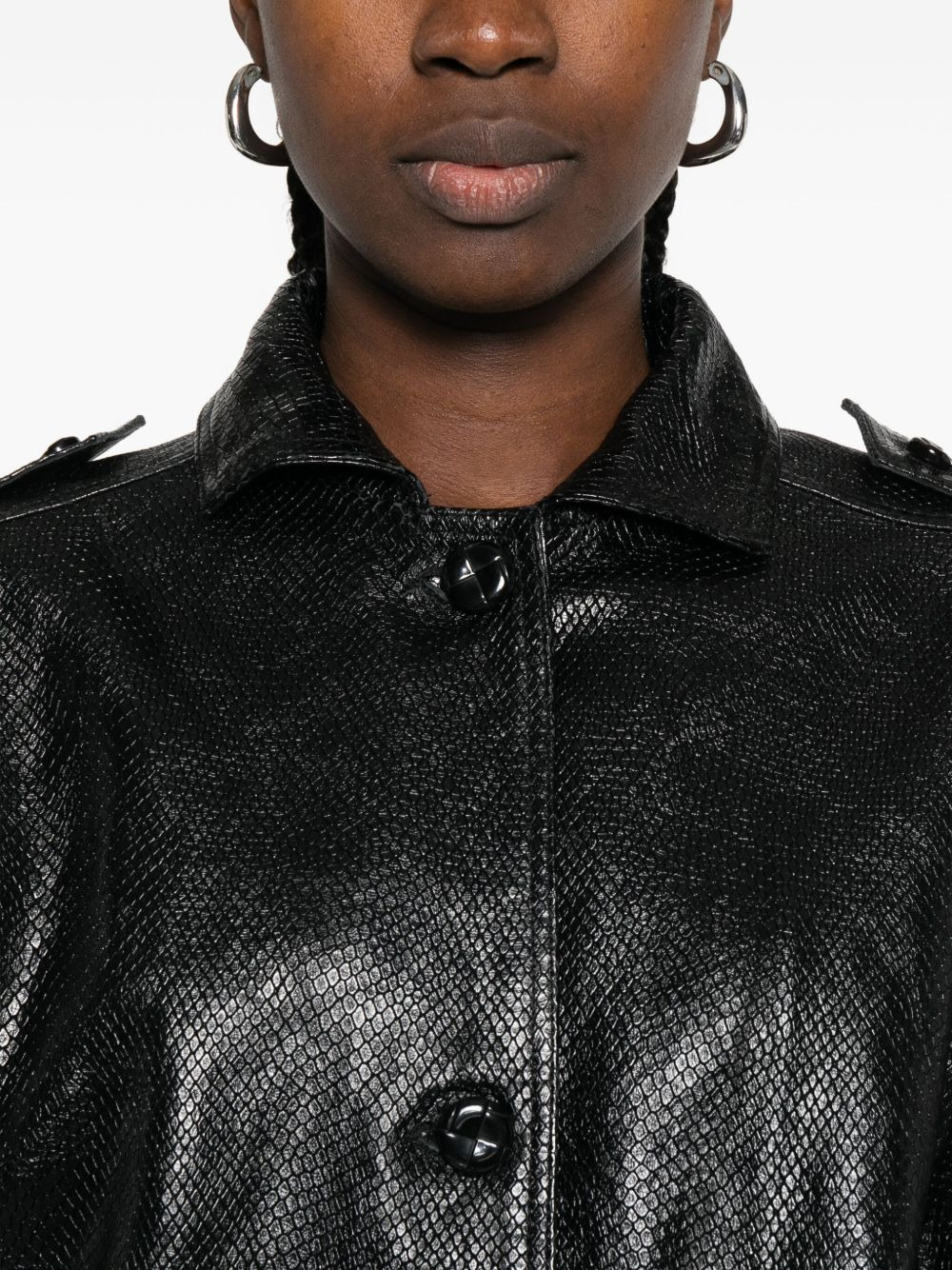 Charlie button-fastening bomber jacket - 5