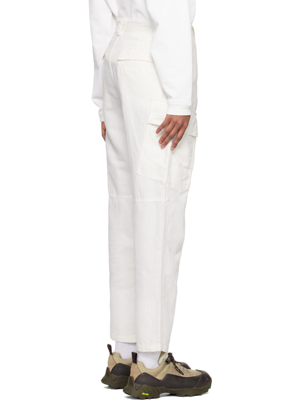 White Lens Cargo Pants - 6