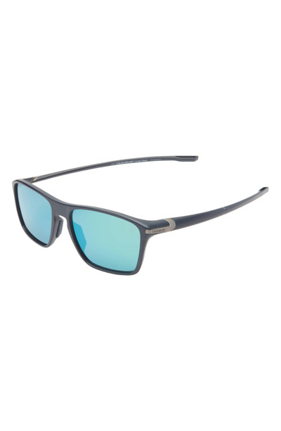 TAG Heuer Vingt Sept 59mm Rectangular Sport Sunglasses in Matte Blue /Green Polarized outlook