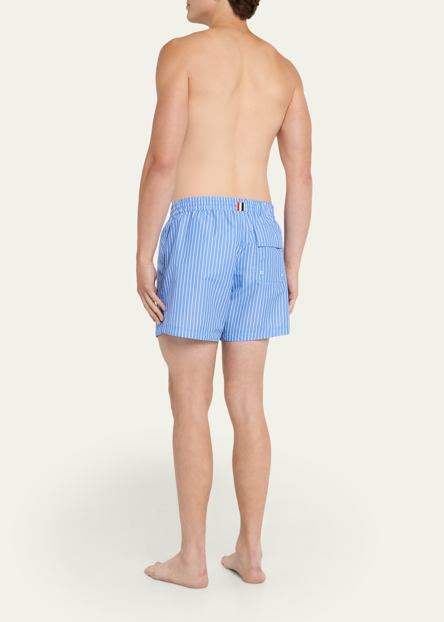Men's Nylon Pinstripe Swim Trunks - 3