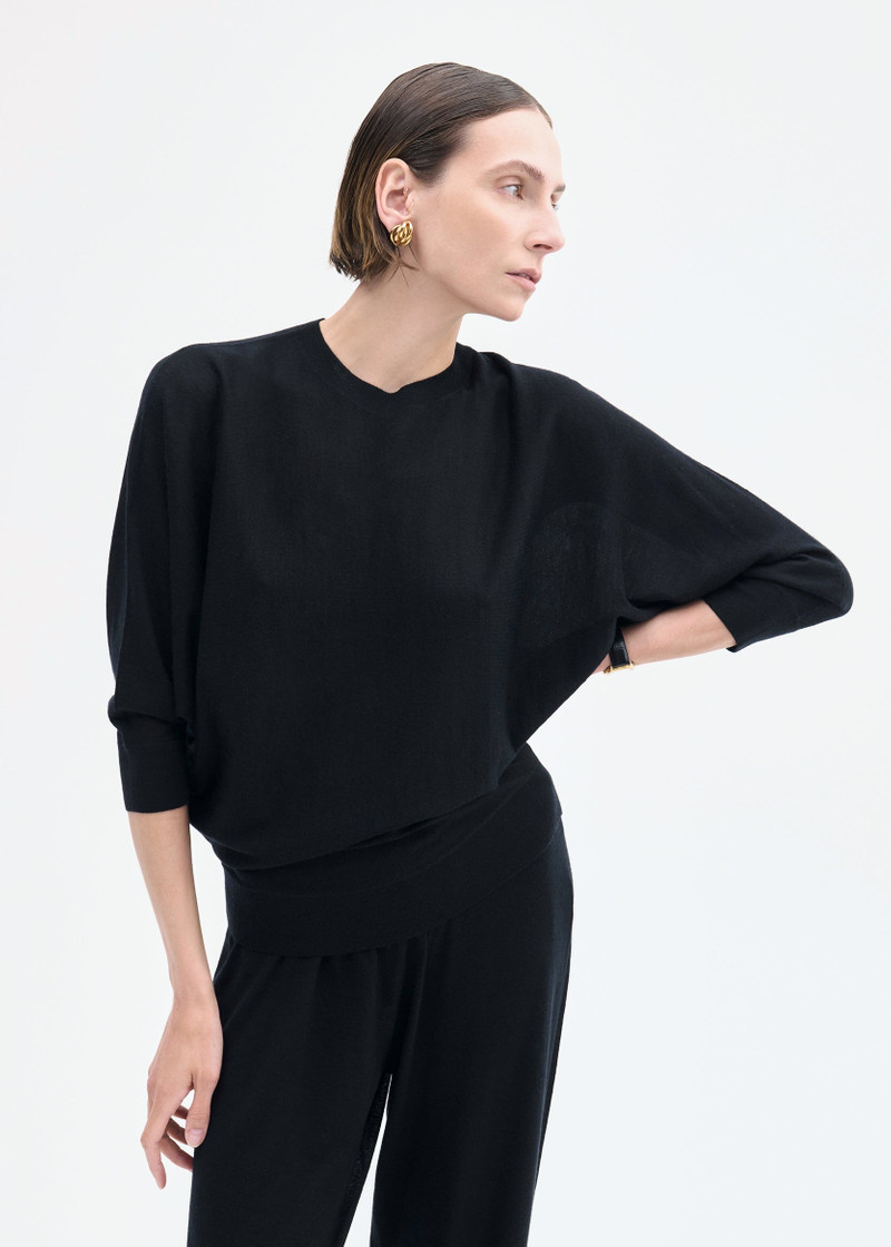 Draped Knit Top in Fine Cashmere 3